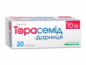 Torasemid-Darnytsia (torasemide) tablets 10 mg №30