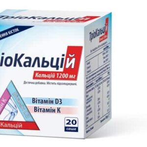 TrioCalci (vitamin D3, K, calcium) 1200 mg. sachets №20