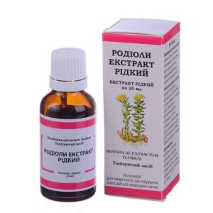 Rhodiola extract (herbal extract) liquid 25 ml. vial