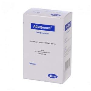 Abiflox (levofloxacin) solution for infusions 500 mg 100 ml.