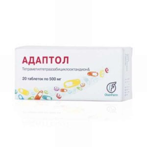 Adaptol (mebicar) tablets 500 mg. №20