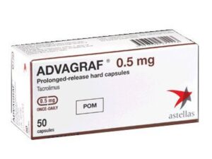 Advagraf (tacrolimus) capsules with prolonged release 0.5 mg. №50