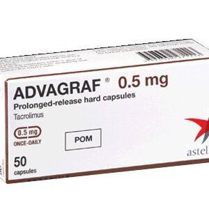 Advagraf (tacrolimus) capsules with prolonged release 0.5 mg. №50