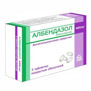 Albendazol (albendazole) chewing tablets 400 mg. №3