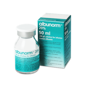 Albunorm (Albumin) 20% solution for infusions 50 ml. №1 vial