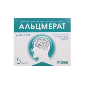 Alzmerat (choline alfoscerate) solution for injections 250 mg/ml. 4 ml. ampoules №5