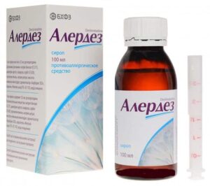 Alerdez (desloratadine) syrup 0.5 mg/ml. 100 ml. vial