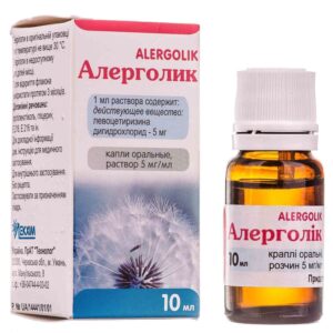 Alergolik (levocetirizine) oral drops solution 5 mg/ml. 10 ml. vial №1