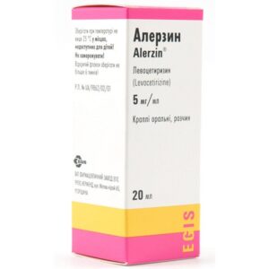 Alerzin (levocetirizine) oral drops 5 mg/ml. 20 ml. vial