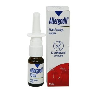 Allergodil (azelastine hydrochloride) nasal spray 10 ml.