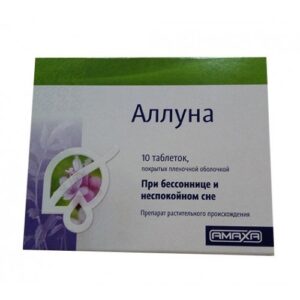 Alluna (valeriana+Humulus lupulus) coated tablets №10