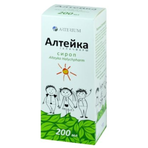 Alteika (marshmallow root dry extract) syrup 200 ml.