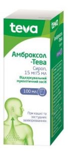 Ambroxol-TEVA (ambroxol hydrochloride) syrup 15 mg/5 ml. 100 ml.