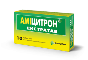 Amicitron (paracetamol) Extratab coated tablets №10