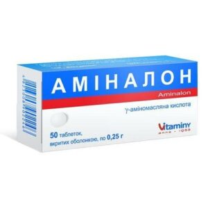 Aminalon (GABA) coated tablets 0.25 №50