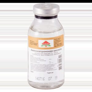 Aminocaproic acid (aminocaproic acid) 5% 100 ml.