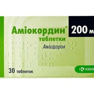 Amiokordin (amiodarone hydrochloride) tablets 200 mg. №30