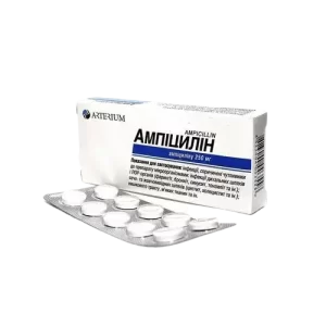 Ampicillin (ampicillin) tablets 0.25 №10