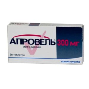 Aprovel (Irbesartan) coated tablets 300 mg. №28