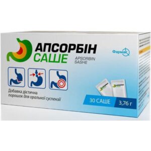 Apsorbin (diosmectite) sachet powder for oral suspension №30