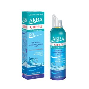 Aqua (sea salt) nasal spray 150 ml.