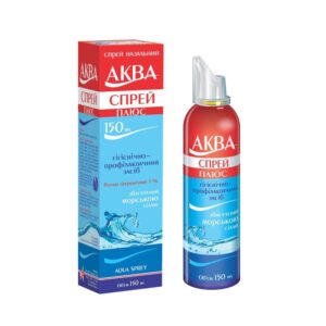 Aqua spray Plus (sea salt solution) nasal spray 3% 150 ml.