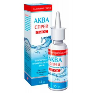 Aqua spray Plus (Isotonic sea salt solution) nasal spray 3% 45 ml.