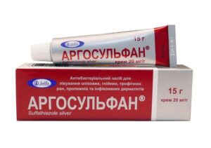 Argosulfan (silver sulfathiazole) cream 2% 15 g.