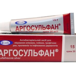 Argosulfan (silver sulfathiazole) cream 2% 15 g.