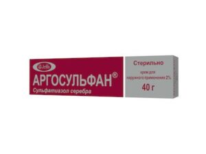 Argosulfan (silver sulfathiazole) cream 2% 40 g.