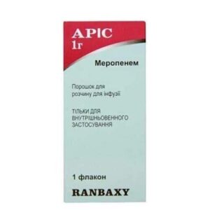 Aris (meropenem) powder for infusions 1g. vial №1