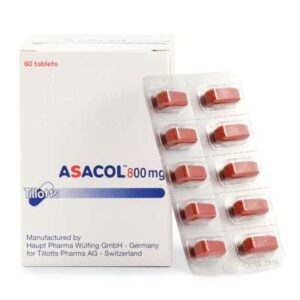 Asacol (mesalazine) coated enteric tablets 800 mg. №60