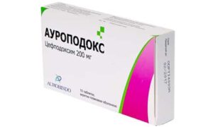 Auropodox (cefpodoxime) coated tablets 200 mg. №10