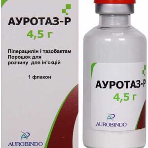 Aurotaz (piperacillin) powder for solution for injections 4.5 g. №1 vial