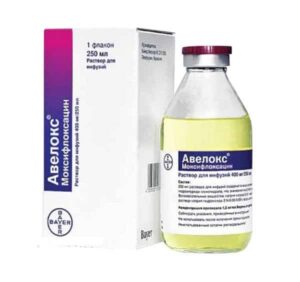 Avelox (moxifloxacin) solution for infusions 400 mg. 250 ml. №1