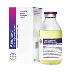 Avelox (moxifloxacin) solution for infusions 400 mg. 250 ml. №1