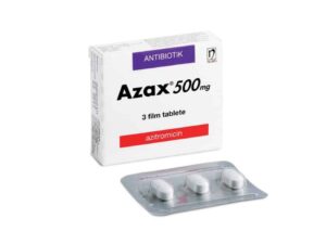 Azax (azithromycin) coated tablets 500 mg. N3