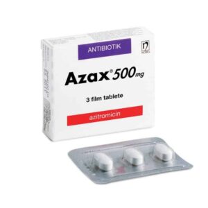 Azax (azithromycin) coated tablets 500 mg. N3