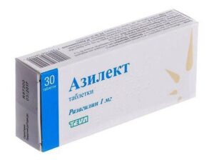 Azilect (Rasagiline) tablets 1 mg. №30