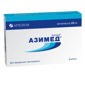 Azimed (azithromycin) capsules 250 mg N6