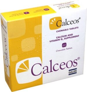 Calceos (calcium carbonate) chewing tablets №60