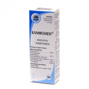 Camfomen (levomenthol) aerosolum 30 g.