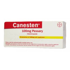 Canesten (clotrimazole) vaginal tablets 100 mg. N6