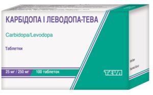 Carbidopa i levodopa (carbidopa) tablets 25 mg/250 mg. №100