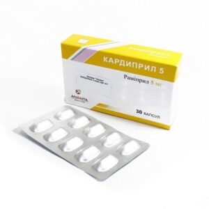 Cardipril (ramipril) capsules 5 mg. №30