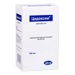 Cedoxim (cefpodoxime) powder for oral suspension 40 mg/5 ml. 100 ml. vial №1