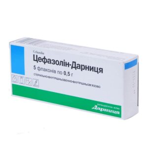 Cefazolin (cefazolin) powder for solution for injections 0.5 g. N5