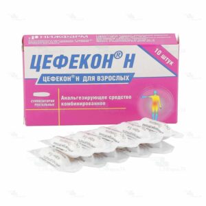 Cefecon N (salicylamide) suppositories №10