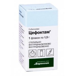 Cefoctam (cefuroxime) powder for solution for injections 1.5 g. vial