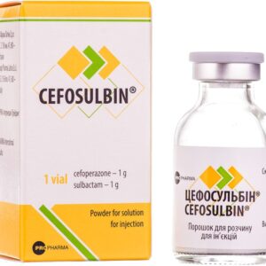 Cefosulbin (sodium sulfate) powder for solution for injections 1g/1g